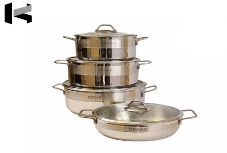 سرویس قابلمه 8 پارچه استیل نزاز