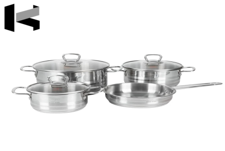 سرویس قابلمه 7 پارچه پارس استیل مدل کارا